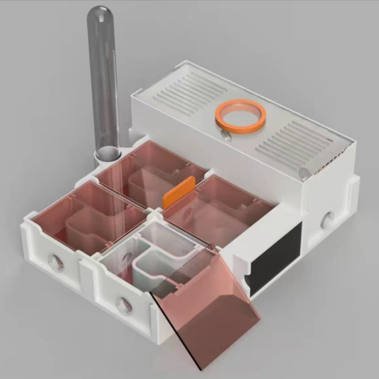 3D Printed Expandable Plaster Ant Nest Habitat for Beginners